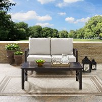 KO60010BZ-OL Cream 2 Piece Outdoor Patio Furniture Set - Kaplan-2