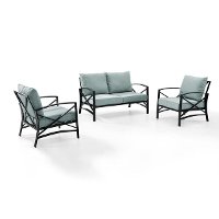 KO60011BZ-MI Mist Gray 3 Piece Outdoor Patio Furniture Set - Kaplan-3