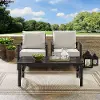 KO60012BZ-OL Kaplan Cream and Bronze 3 pc Patio Armchair Set