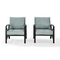 KO60013BZ-MI Set of 2 Oiled Bronze Outdoor Patio Arm Chairs - Kaplan-3