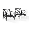 KO60013BZ-MI Set of 2 Oiled Bronze Outdoor Patio Arm Chairs - Kaplan-5