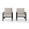 KO60013BZ-OL Set of 2 Oiled Bronze Outdoor Patio Arm Chairs - Kaplan-3
