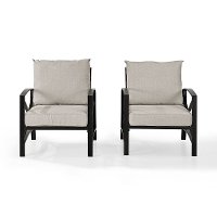 KO60013BZ-OL Set of 2 Oiled Bronze Outdoor Patio Arm Chairs - Kaplan-3