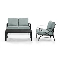 KO60014BZ-MI Mist Gray 3 Piece Outdoor Patio Furniture Set - Kaplan-3