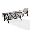 KO60014BZ-OL 3 Piece Cream Outdoor Patio Seating Set - Kaplan-4