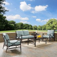 KO60015BZ-MI Mist Gray 5 Piece Outdoor Patio Furniture Set - Kaplan-5