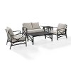 KO60015BZ-OL 5 Piece Oatmeal Outdoor Patio Seating Set - Kaplan-3