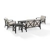 KO60015BZ-OL 5 Piece Oatmeal Outdoor Patio Seating Set - Kaplan-5