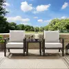 KO60016BZ-OL Kaplan Cream and Bronze 3 pc Patio Armchair Set