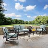 KO60017BZ-MI 6 Piece Mist Gray Outdoor Patio Seating Set - Kaplan