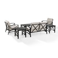 KO60017BZ-OL Oatmeal 6 Piece Outdoor Patio Furniture Set - Kaplan-2