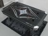 Black and Chrome Air Hockey Table - Phoenix-3