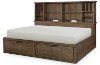 Rustic Contemporary Brown Full Size Lounge Bed - Fulton County