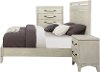 Clearance Rustic Contemporary Linen 5 Piece Queen Bedroom Set - Bohemian