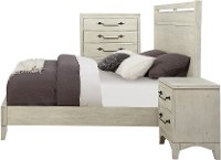 Rustic Contemporary Linen 5 Piece King Bedroom Set - Bohemian