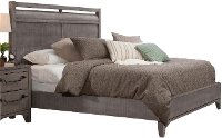 Rustic Contemporary Gray 5 Piece King Bedroom Set - Bohemian