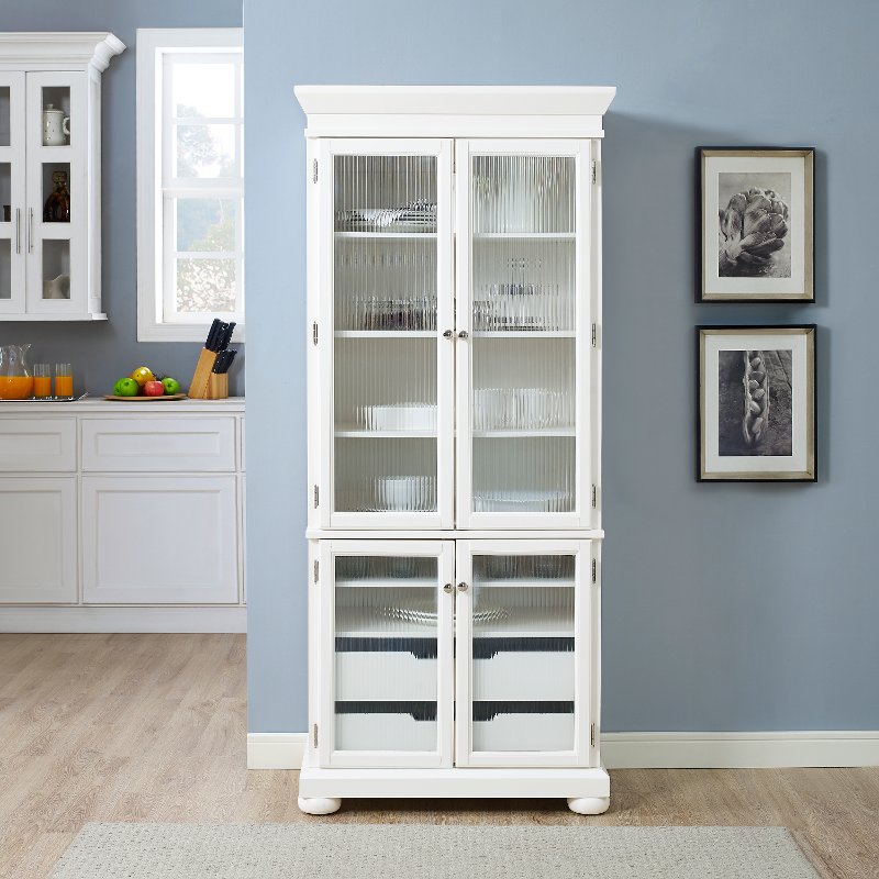 Tall Slim White China Cabinet Alexandria Rc Willey Furniture Store