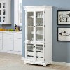 KF33001WH Tall Slim White China Cabinet - Alexandria-3