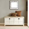 CF6009-WH White Entryway Bench - Alder