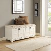 CF6009-WH White Entryway Bench - Alder-2