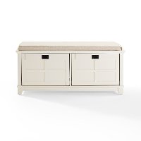 CF6009-WH White Entryway Bench - Alder-7