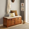 CF6009-WO Warm Oak Entryway Bench - Alder