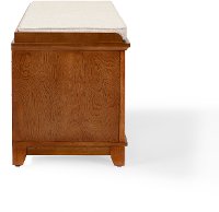 CF6009-WO Warm Oak Entryway Bench - Alder-4