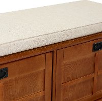 CF6009-WO Warm Oak Entryway Bench - Alder-5