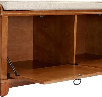 CF6009-WO Warm Oak Entryway Bench - Alder-6