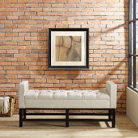 CF6013-CR Cream Upholstered Bench - Claremont-2