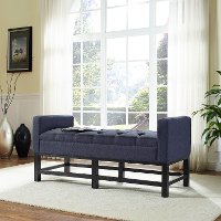 CF6013-NV Navy Upholstered Bench - Claremont