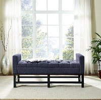CF6013-NV Navy Upholstered Bench - Claremont-2