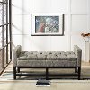 CF6013-SH Shadow Gray Upholstered Bench - Claremont-2