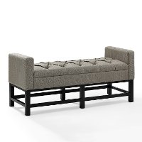 CF6013-SH Shadow Gray Upholstered Bench - Claremont-4