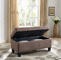 CF6014-BO Bourbon Brown Upholstered Bench - Desmond-3