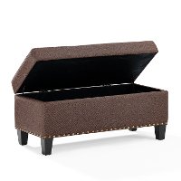 CF6014-BO Bourbon Brown Upholstered Bench - Desmond-7