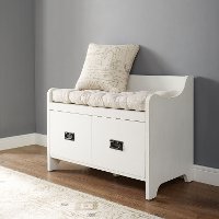 CF6017-WH Distressed White Entryway Bench - Fremont-2