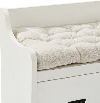 CF6017-WH Distressed White Entryway Bench - Fremont-4