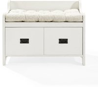CF6017-WH Distressed White Entryway Bench - Fremont-6