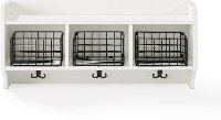 CF6018-WH Distressed White Entryway Shelf - Fremont-3