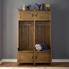 KF60004CO Coffee Entryway Tower (Set of Two) - Fremont-2