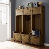 KF60005CO Coffee Entryway Tower (Set of Three) - Fremont