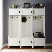 KF60005WH Distressed White Entryway Tower (Set of Three) - Fremont-2