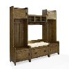 KF60006CO Coffee 4 Piece Entryway Wall Unit - Fremont-4