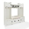 KF60006WH Distressed White 4 Piece Entryway Wall Unit - Fremont-4