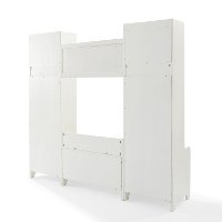 KF60006WH Distressed White 4 Piece Entryway Wall Unit - Fremont-7