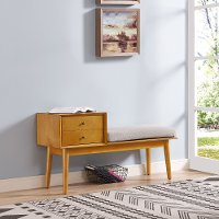 CF6012-AC Light Brown Entryway Bench - Landon
