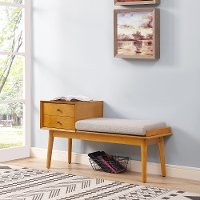 CF6012-AC Light Brown Entryway Bench - Landon-2