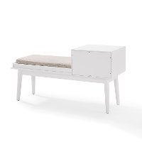 CF6012-WH White Entryway Bench - Landon-4