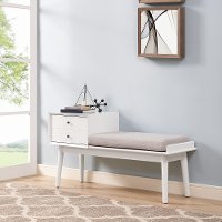CF6012-WH White Entryway Bench - Landon-7